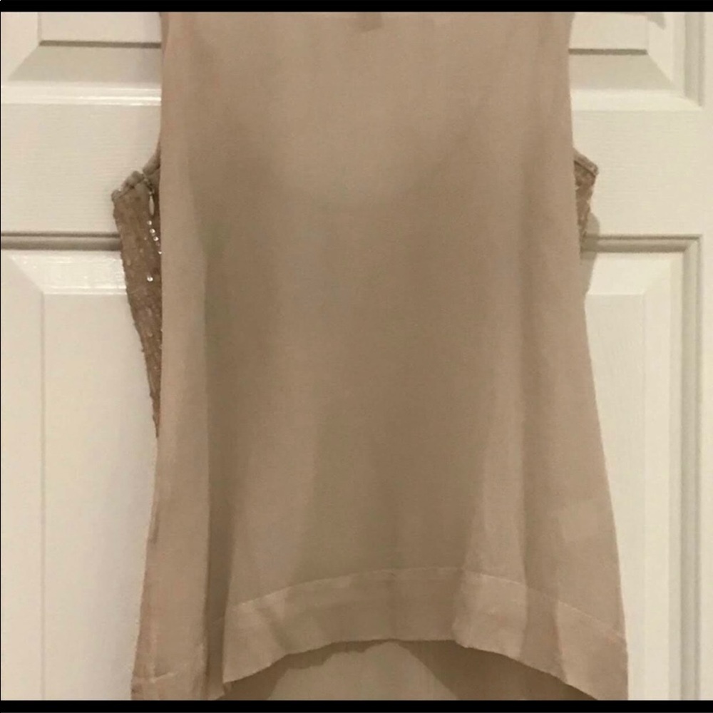 J. Crew Lightly Sequined Beige/Gold Top🌟Size 2 - Picture 9 of 14